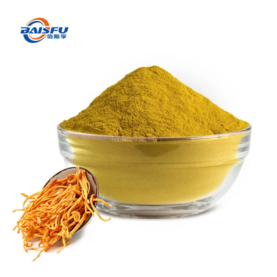 baisfu Brown yellow fine powder Hot Sale Russia Top Quality Cordyceps Militaris Powder CAS No.: 73-03-0