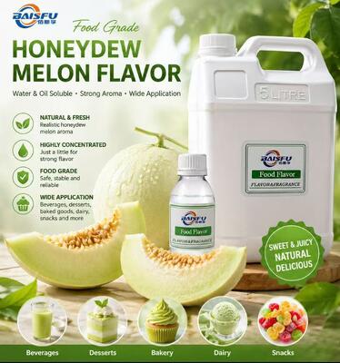 High Quality Premium Honey Dew Melon Flavor Concentrated Natural Rich Sweet Profile for Luxury Ice Cream