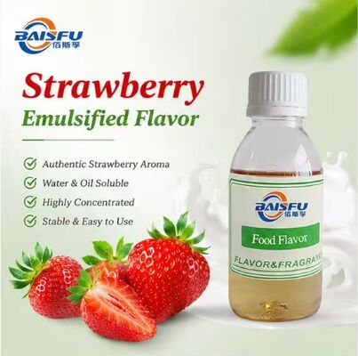 Strawberry Emulsified Flavor Heat Resistant Viscous Emulsion For Cake Muffin Bread Danish Pastry Dessert Filling