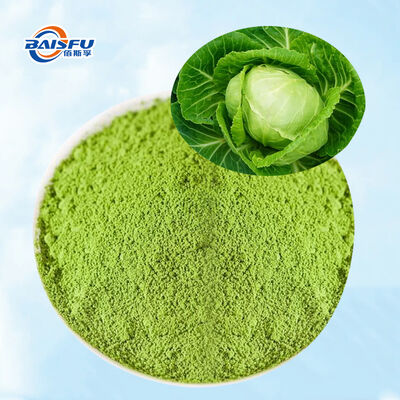 Baisfu Wholesale Natural Freeze Dried Green Cabbage Powder Food Grade Health Supplement Food Coloring Agents For Smoothies Baking