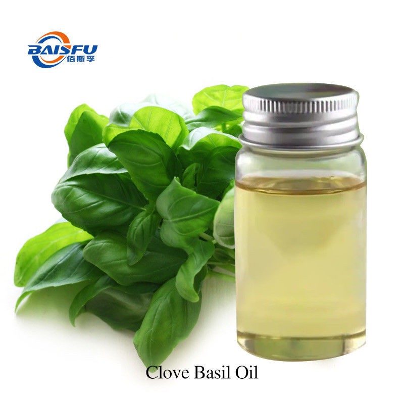 Highly Effective Natural Plant Essential Oil Clove Basil Oil for Perfumes and Cosmetics