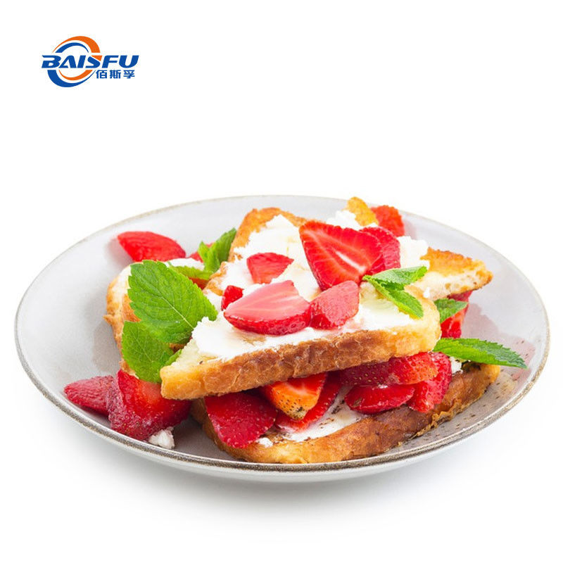 Natural Fruit Extract Powder Freeze Dried Sugared Strawberry Powder Carb Content Convenient in Resealable Pouches