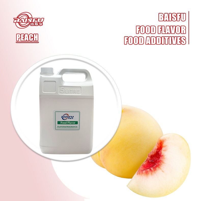 Edible Essence Liquid Concentrate Water And Oil Soluble White Peach Flavor For Food Drinks Ice Cream