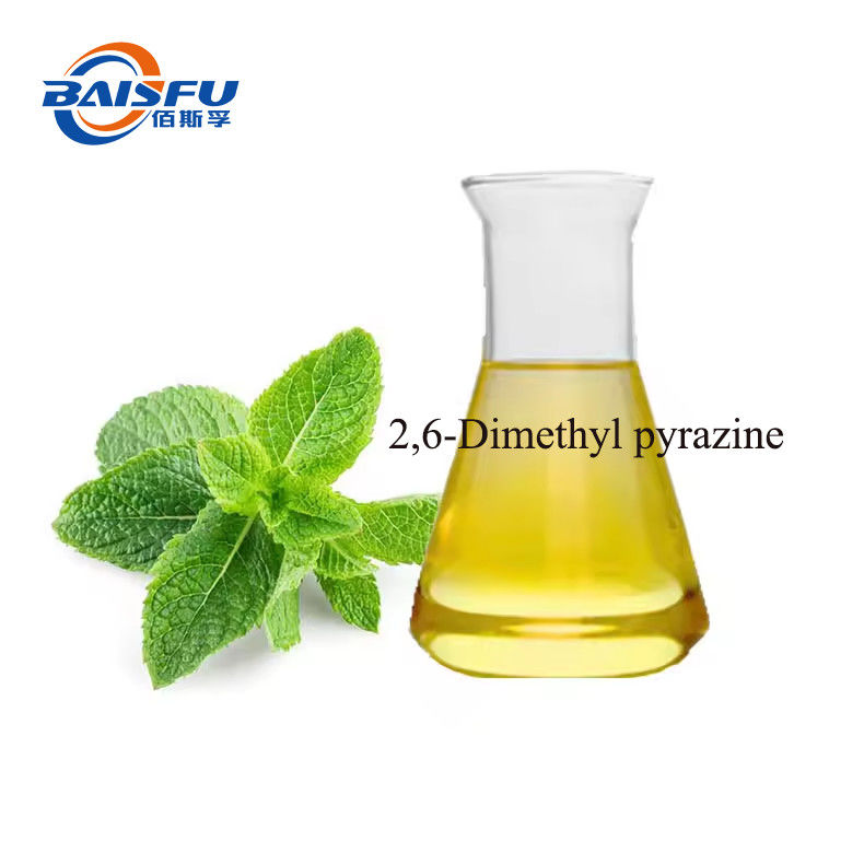 Food Grade 2,6-Dimethyl Pyrazine CAS 108-50-9 For Baked Goods Nuts Cold Drinks Dairy Products
