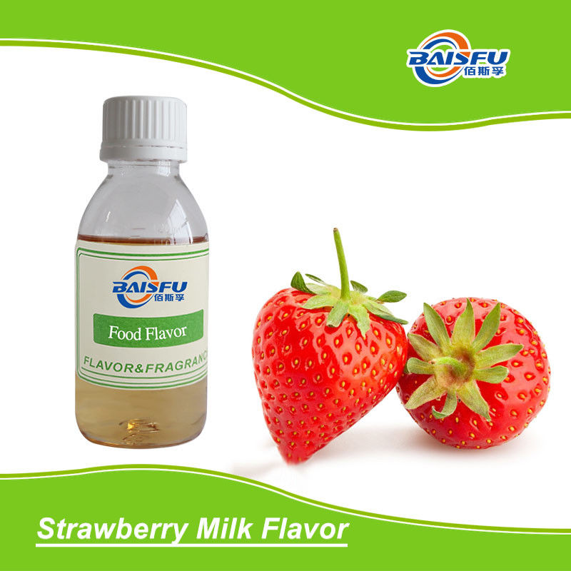 Baisfu Food Flavor Strawberry Milk Flavor Water Soluble For Beverage Candy Ice Cream