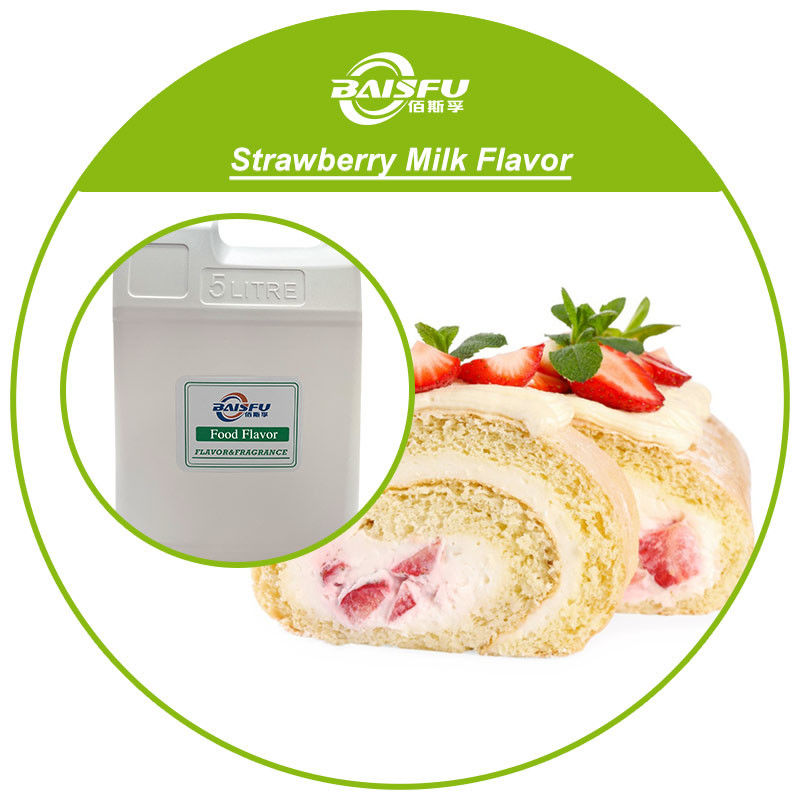 Baisfu Food Flavor Strawberry Milk Flavor Water Soluble For Beverage Candy Ice Cream
