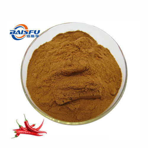 baisfu brown powder Health Benefit Capsicum Annuum Fruit Extract /Capsicum Capsules Specifications 0.5%-3%