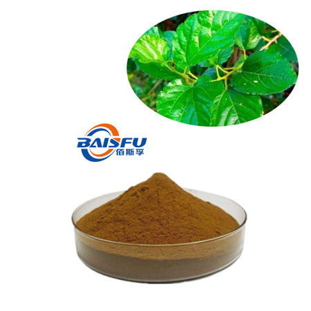 baisfu brown powder 90% Pure high quality Mulberry Leaf Extract Powder