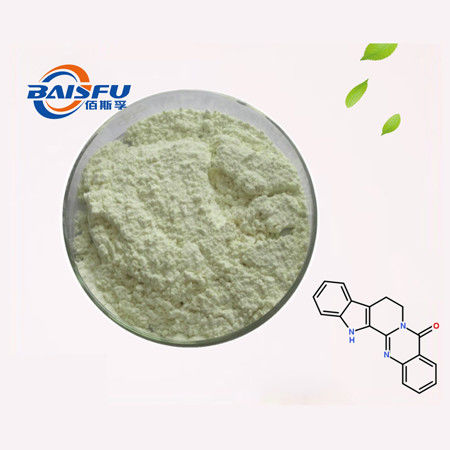 Baisfu White Powder GMP Manufacturer Offer Pure Natural Organic Evodiamine 98% Evodiamine CAS NO.518-17-2