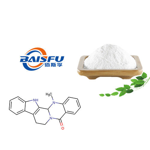 Baisfu White Powder GMP Manufacturer Offer Pure Natural Organic Rutaecarpine CAS NO.84-26-4