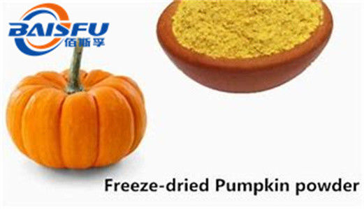 Shaanxi Baisfu plant extract 100% water soluble Light Yellow fine Powder Freeze-dried Pumpkin Powder