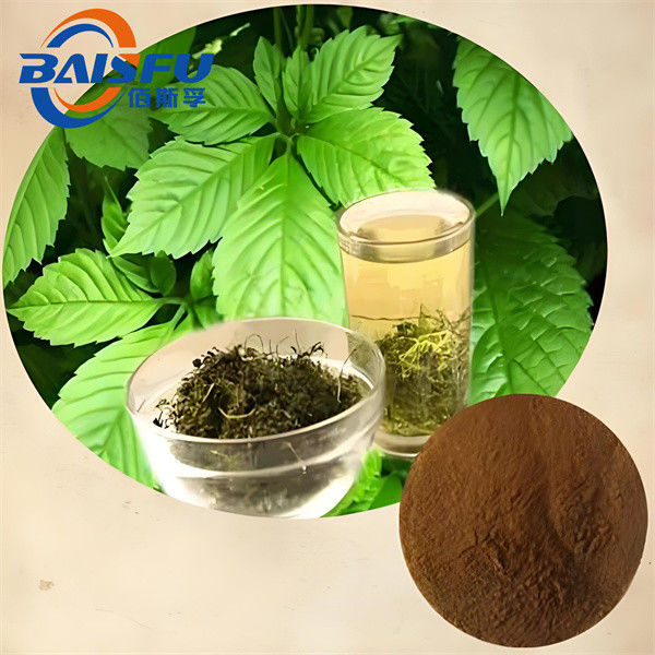 Pure Plant Extract Gynostemma Plant Extract Cosmetic Raw Material 1kg 25kg Yellowish Powder Gynostemma Leaf  Gynostemma CAS NO.15588-68-8 
 for nutritional supplement
