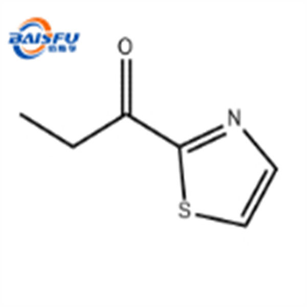 2-Propionyl Thiazole, A Chemical Monomer Of 99% High Purity In Liquid Form For Meat Flavor CAS 43039-98-1