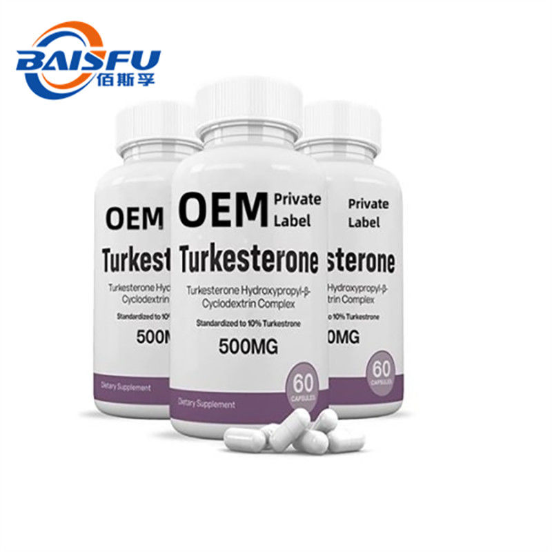 Turkesterone Capsules Ajuga Turkestanica Extract 10% All Natural Muscle Building Supplement for Strong Body