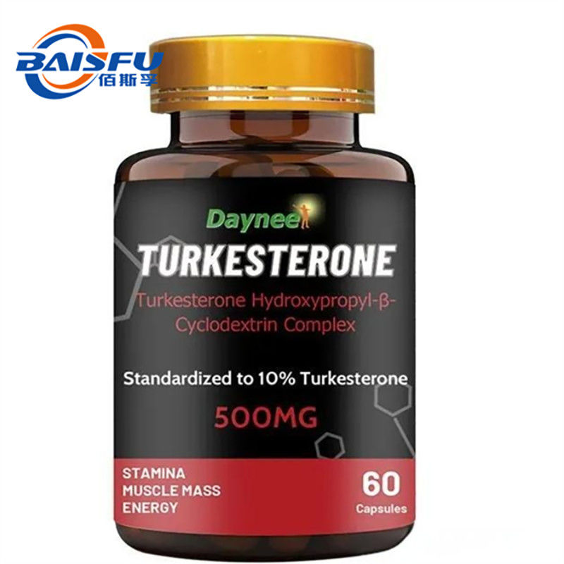 Turkesterone Capsules Ajuga Turkestanica Extract 10% All Natural Muscle Building Supplement for Strong Body