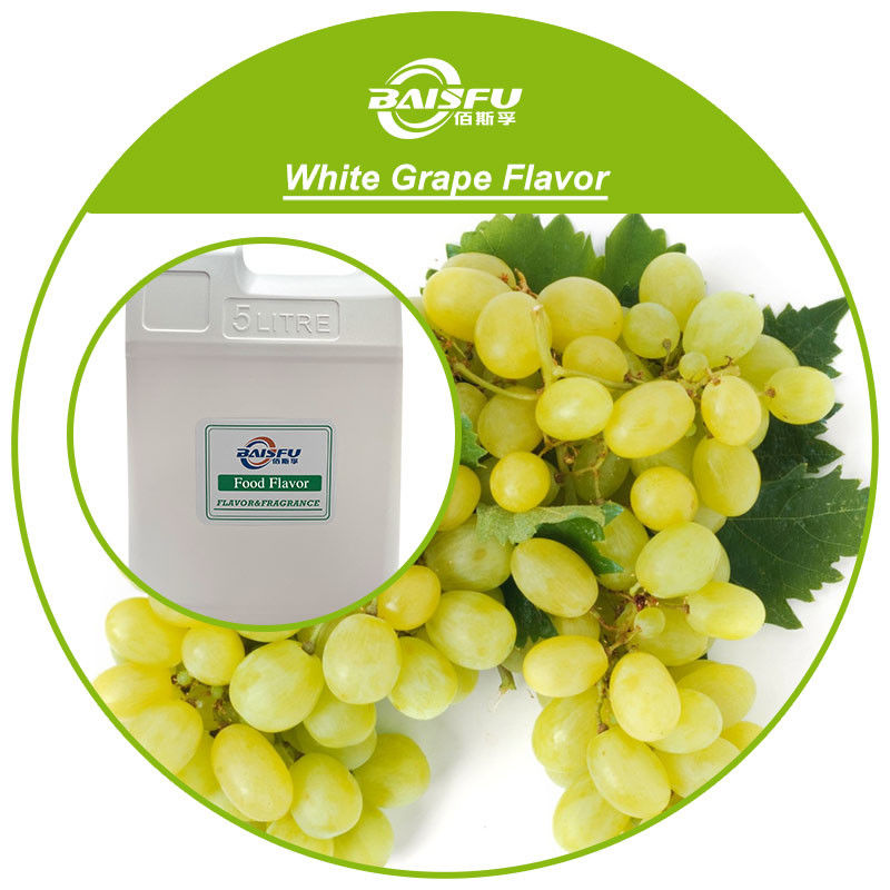 White Grape Flavor For Drinks And Baked Treats Solubility Water / Oil Solubility Store In A Cool Place