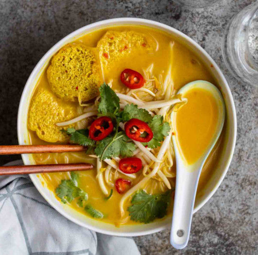 Light Yellow Powder Laksa Flavor for Noodles Soup Certification SC/KOSHER/HALAL/COA/MSDS Better