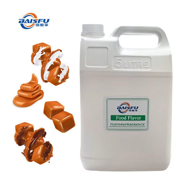 Customized Label Logo For Food Flavoring Caramel Flavor Of Hard Candy Gummy Bear Pudding Jelly Gum Marshmallow Snacks