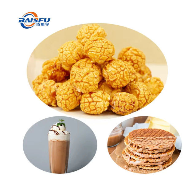Customized Label Logo For Food Flavoring Caramel Flavor Of Hard Candy Gummy Bear Pudding Jelly Gum Marshmallow Snacks