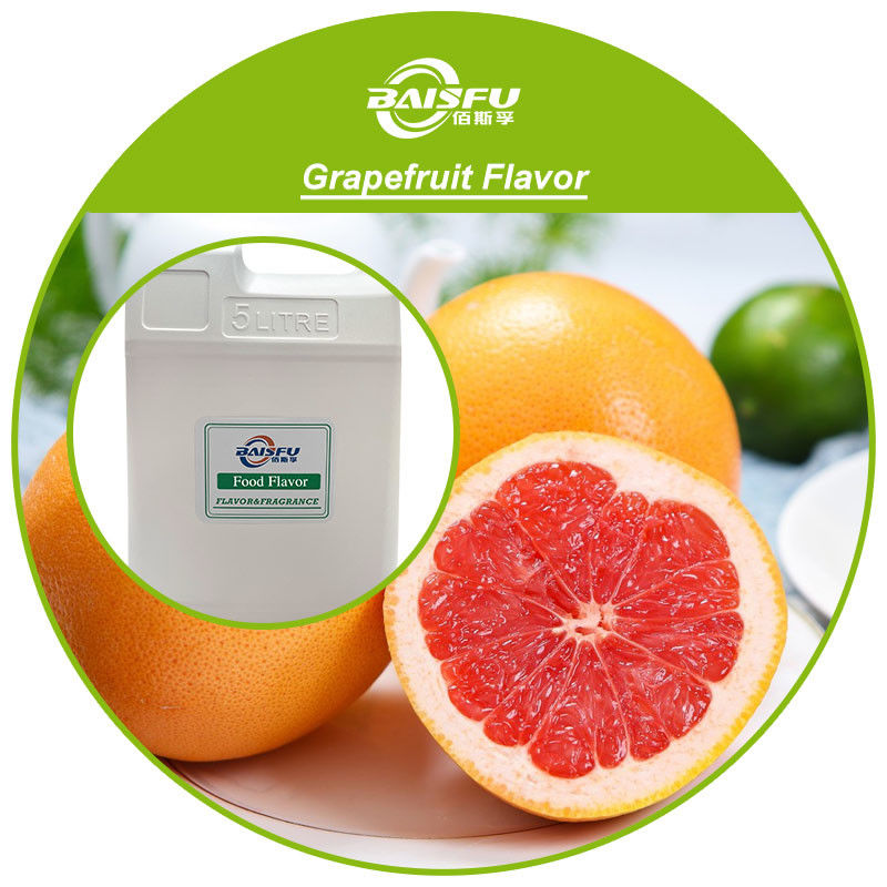 High Concentration Grapefruit Flavor Aroma Baisfu ISO22000/ISO9001 Certificates for Beverage / Tea Juice