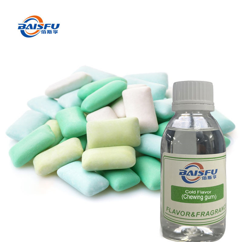 Cooling Sensation Cold Flavor Gum Natural Fruit Flavoring for Stress Relief and Saliva Stimulation