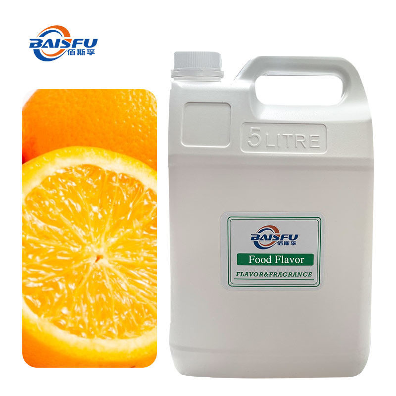 Sweet Orange Flavor Natural Fruit Flavoring BAISIFU 1L Shaanxi 99% Purity Foil Bag Bottle Drum Carton Container 2 Year Shelf Life