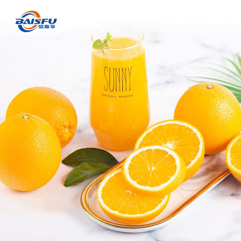 Sweet Orange Flavor Natural Fruit Flavoring BAISIFU 1L Shaanxi 99% Purity Foil Bag Bottle Drum Carton Container 2 Year Shelf Life