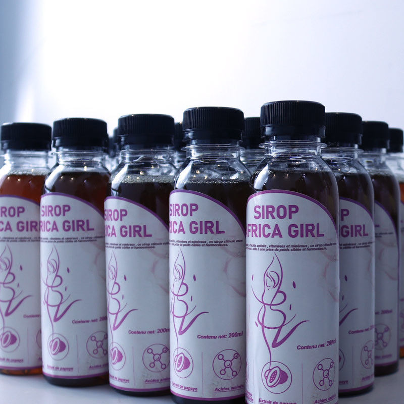 Private Label 200ml Brown Organic Syrup ODM Haccp Butt Chest Perfect Curve Booster For Adult Weight Gain And Curves