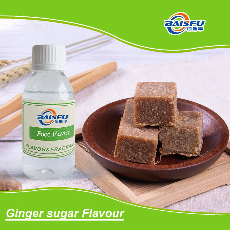 Natural Plant Extracts Roasted Ginger Sugar Flavor for Beverage Snack Food Colourless and Delicious