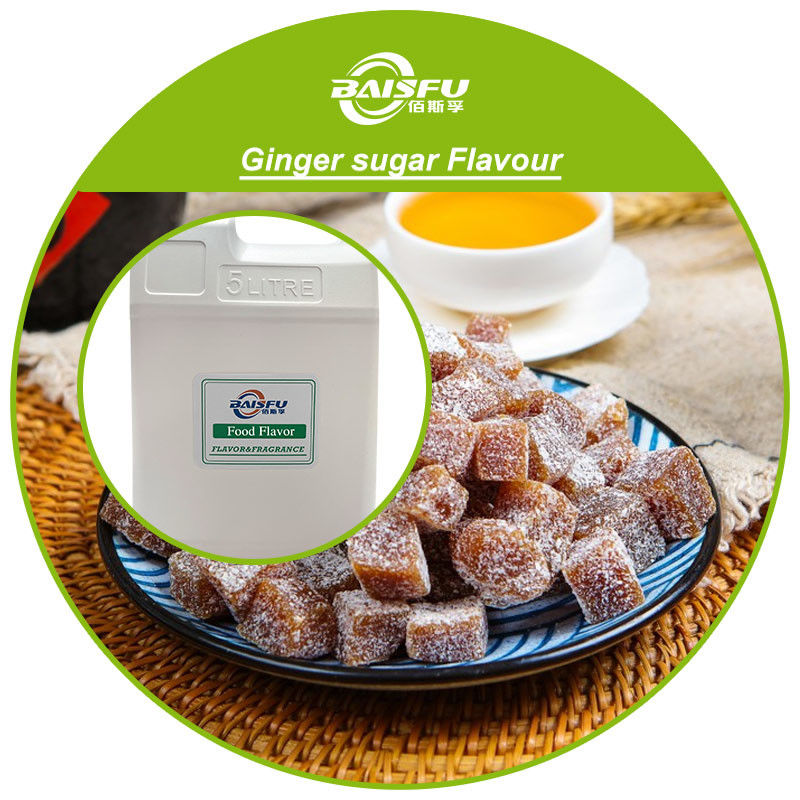 Natural Plant Extracts Roasted Ginger Sugar Flavor for Beverage Snack Food Colourless and Delicious