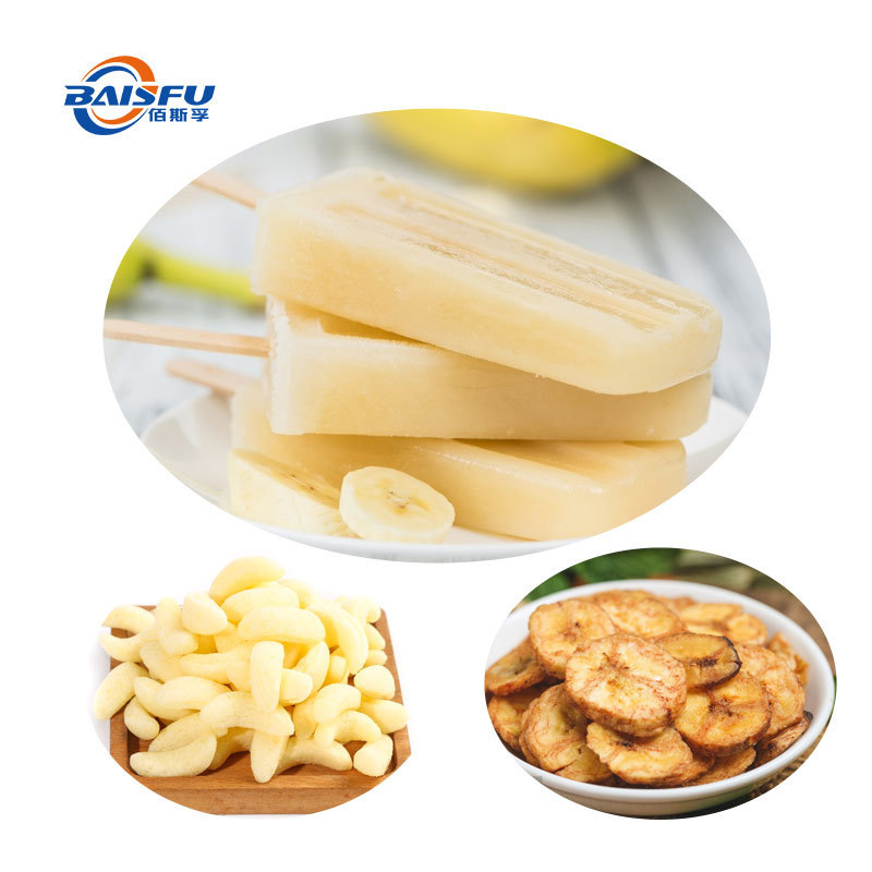 Baisfu Light Yellow Powder High Quality 100% Natural Organic Banana Fruit Powder Detection Method HPLC