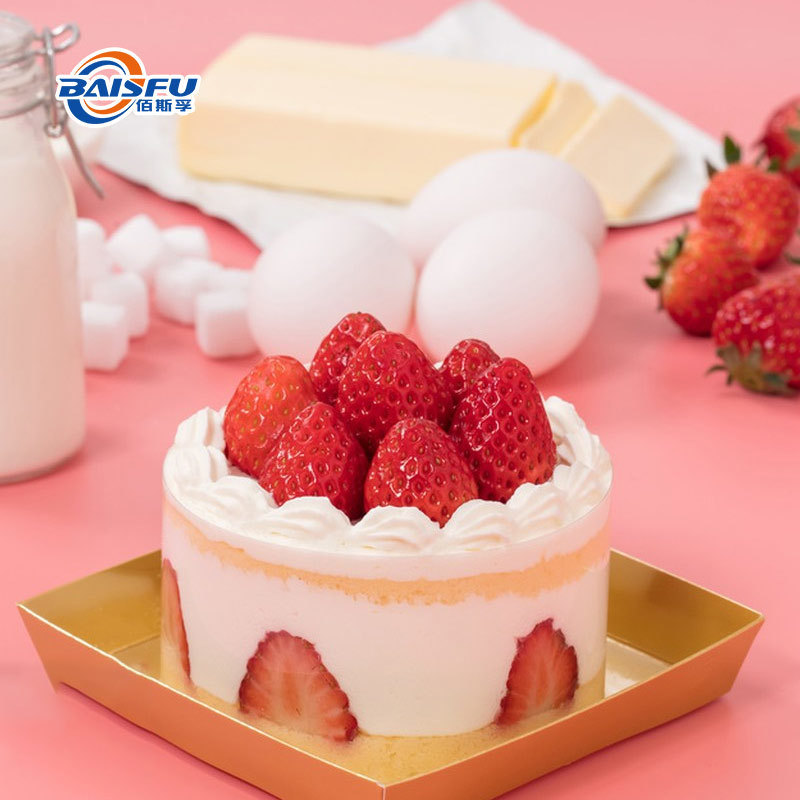 Baisfu Light Red Powder 100% Pure Natural Organic Strawberry Freeze Dried Powder Top Quality CAS No. 16957-70-3
