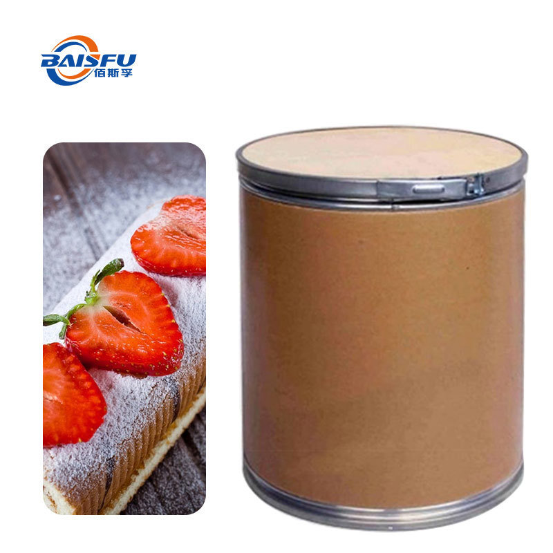Baisfu Light Red Powder 100% Pure Natural Organic Strawberry Freeze Dried Powder Top Quality CAS No. 16957-70-3
