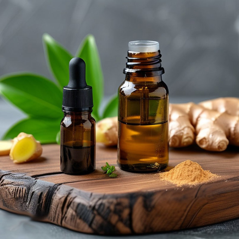 Baisfu 100% Natural Steam-Distilled Ginger Essential Oil Zingiber Officinale Flavor Fragrance For Food & Industrial Applications