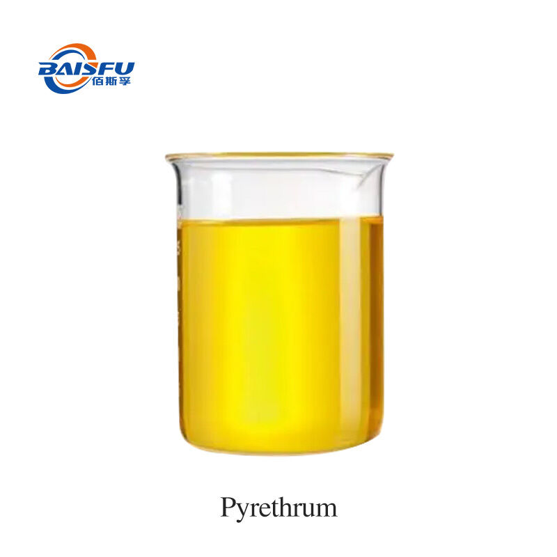Baisifu Professional Supply Pyrethrum Extract Pyrethrum Water-Soluble Pyrethrins 25% Cas 8003-34-7 Yellow Liquid For Biocide 
