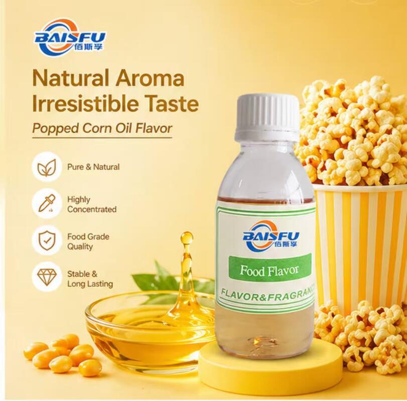 Concentrated Popped Corn Oil Flavor for Popcorn Oil Coating Buttery Snack Seasoning