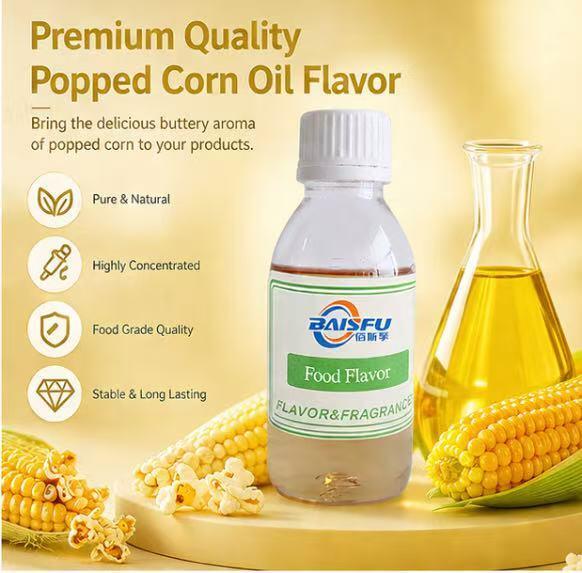 Concentrated Popped Corn Oil Flavor for Popcorn Oil Coating Buttery Snack Seasoning