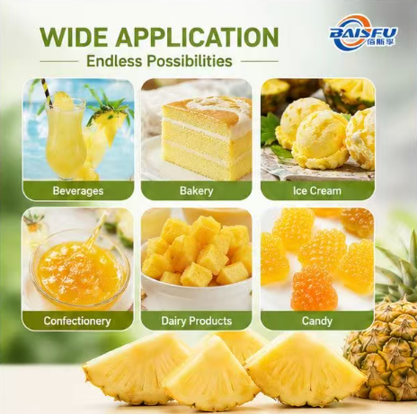High Quality Natural Pineapple Powder Flavor for Cake Mix Cookie Mix and Bakery Dry Blend
