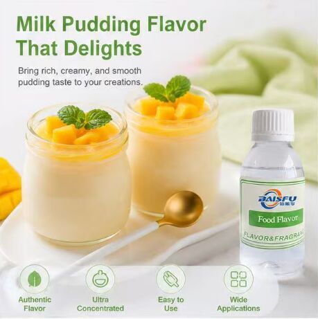 Pudding Milk Flavor Liquid Food Grade Heat Resistant Rich Creamy Aroma For Cake Bread Muffin Croissant Biscuit Cookie Pie Tart Filling Custard Coating Dessert Topping Bakery Ingredients