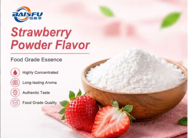 Strawberry Powder Flavor Food Grade Heat Resistant For Cake Mix Bread Mix Biscuit Mix Muffin Mix Pancake Mix Bakery Premix