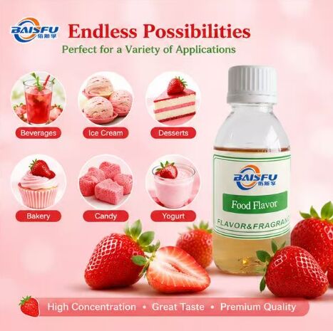 Strawberry Oil Flavor Oil Soluble Heat Stable For Dark Milk White Chocolate Coating Confectionery Candy Making