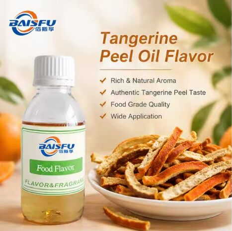 Concentrated Tangerine Peel Oil Flavor for Hard Candy Gummy and Chewy Confectionery
