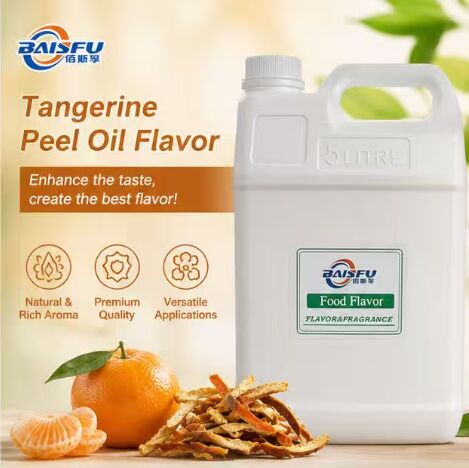 Concentrated Tangerine Peel Oil Flavor for Hard Candy Gummy and Chewy Confectionery
