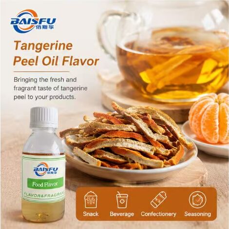 Concentrated Tangerine Peel Oil Flavor for Hard Candy Gummy and Chewy Confectionery
