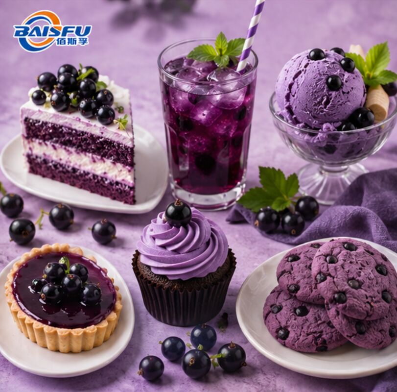 Natural Food Grade Blackcurrant Flavor Profiles in Bakery and Food Production Applications