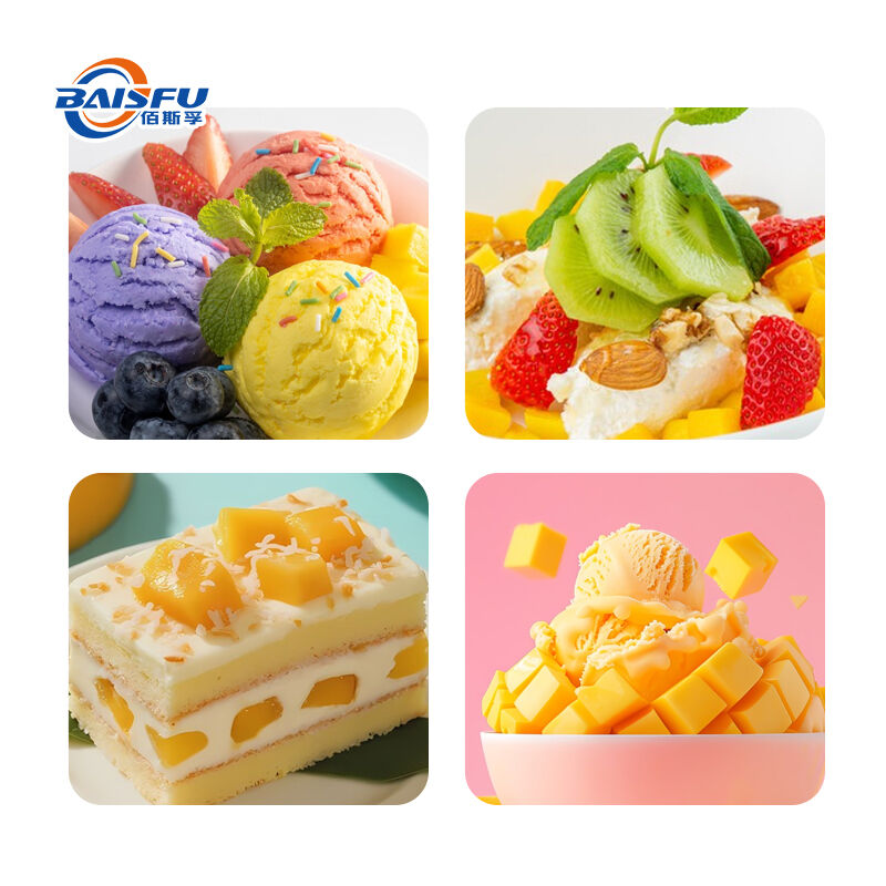 Baisfu Food Grade Free Freeze-Dried Mango Powder Pure Natural Mango Lyophilized Fruit Powder For Beverage 