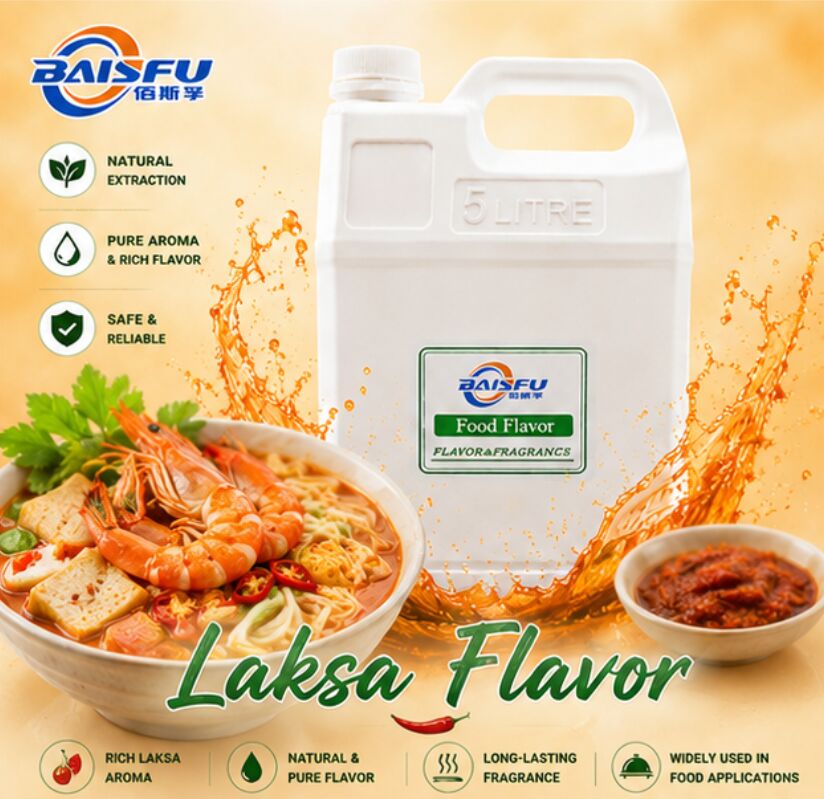 Natural Laksa Flavor Food Grade Essence High Concentration Spicy Coconut Curry Aroma for Instant Noodle Sauce Seasoning