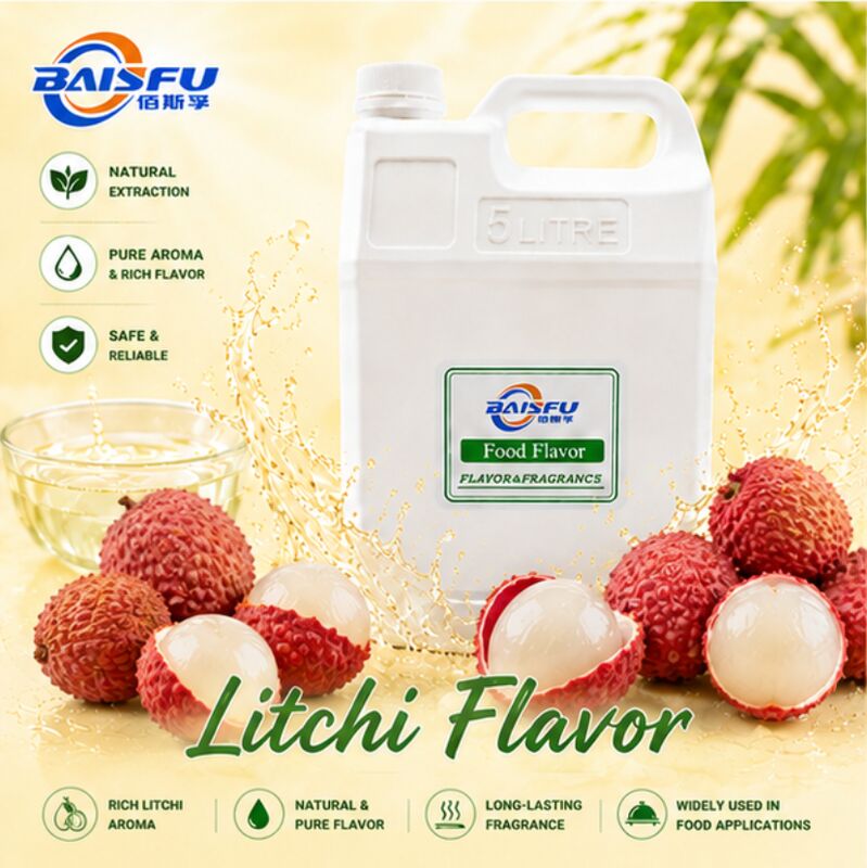 BAISFU Natural Litchi Flavor for Beverage Bakery Dairy High Concentration Food Grade Liquid Flavoring