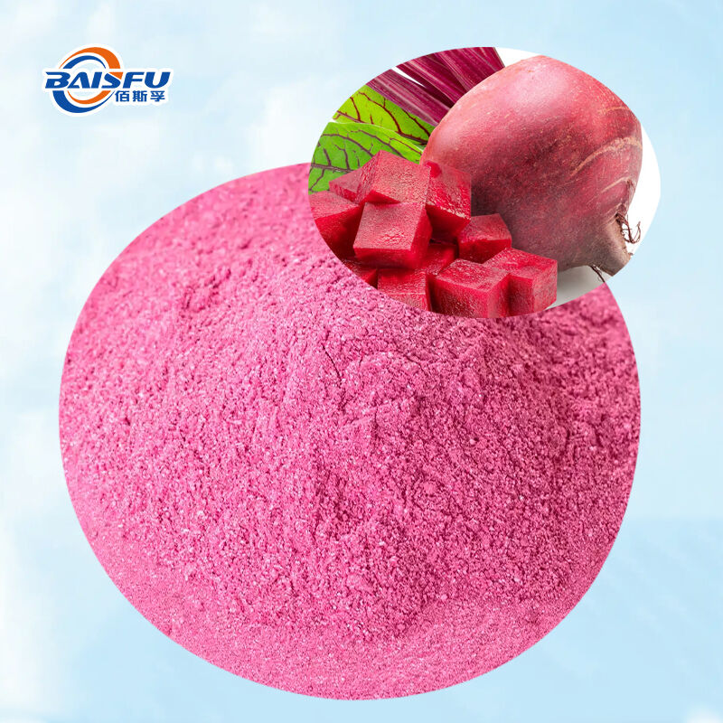 Baisfu Wholesale Organic Freeze-Dried Beetroot Powder Food Grade Nutrition Raw Material Natural Food Coloring Agents For Baking