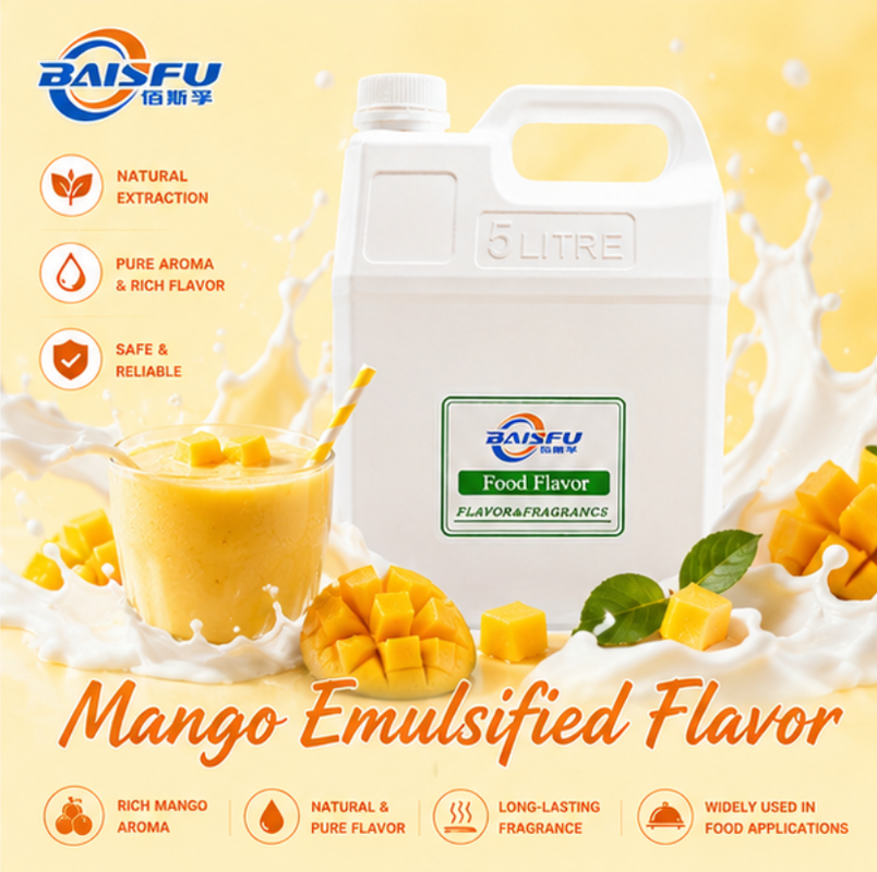 Premium Food Grade Water Soluble Mango Emulsified Flavor for Beverages Delivering Rich Tropical Fruit Aroma